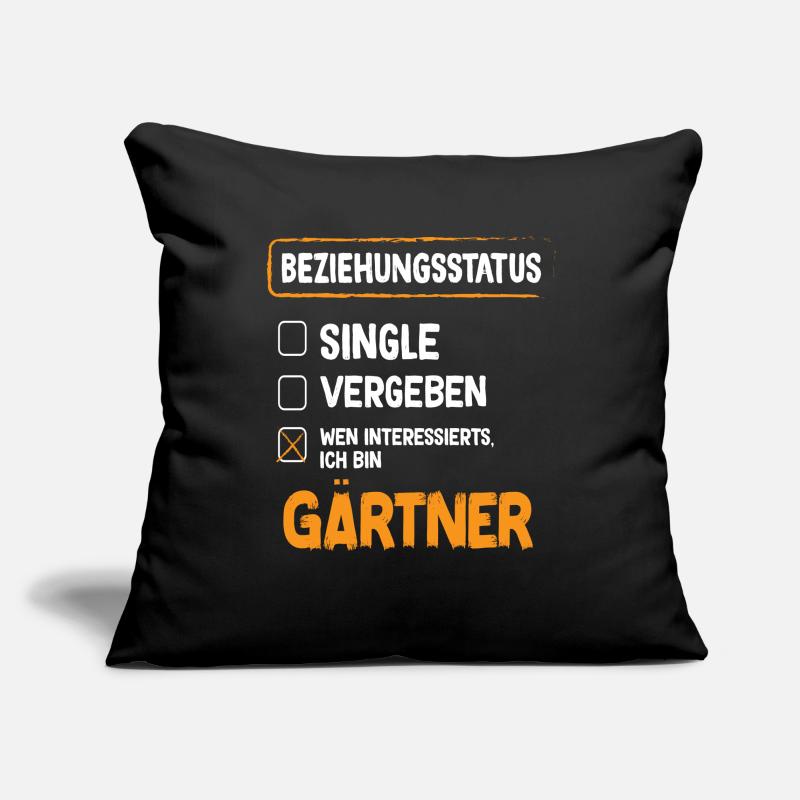Statut de la relation jardinier Housse de coussin décorative 45 x 45 cm