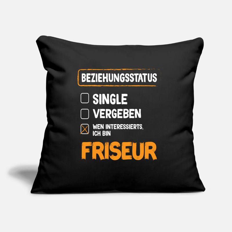 Statut de la relation avec le coiffeur Housse de coussin décorative 45 x 45 cm