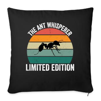 The Ant Whisperer - Sofa pillowcase 17,3'' x 17,3'' (45 x 45 cm) - black - Front