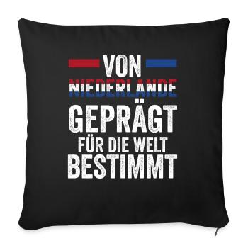 Pays-Bas Pays-Bas Pays-Bas - Housse de coussin décorative 45 x 45 cm - noir - Devant