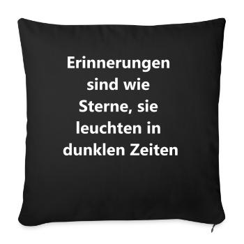 Star Glow Gift - Sofa pillowcase 17,3'' x 17,3'' (45 x 45 cm) - black - Front