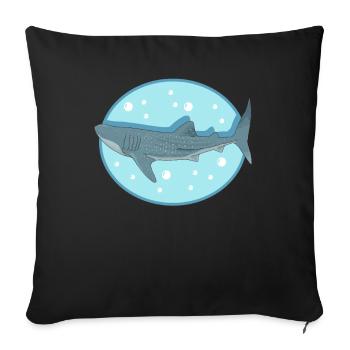 Whale Sharks Whale Shark | cool whale shark gift - Sofa pillowcase 17,3'' x 17,3'' (45 x 45 cm) - black - Front