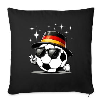 Soccer Germany Soccer Fan Soccer Player Goal - Sofa pillowcase 17,3'' x 17,3'' (45 x 45 cm) - black - Front