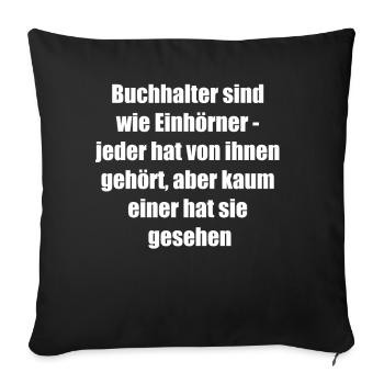 Légende parmi les comptables Don - Housse de coussin décorative 45 x 45 cm - noir - Devant