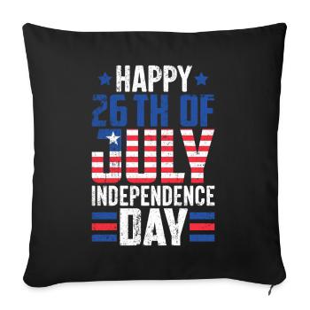 26th Of July Flag Liberia Independence Day - Sofa pillowcase 17,3'' x 17,3'' (45 x 45 cm) - black - Front