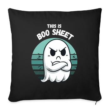 Halloween Ghost Ghost Bullshit Pun Funny - Sofa pillowcase 17,3'' x 17,3'' (45 x 45 cm) - black - Front