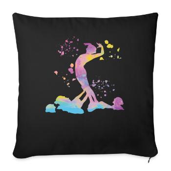 Artistic Swim Team Synchronschwimmen - Sofakissenbezug 45 x 45 cm - Schwarz - Vorne