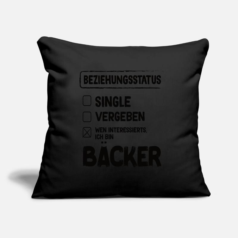 Bäcker Beziehungsstatus Back Backwaren Backen Sofakissenbezug 45 x 45 cm