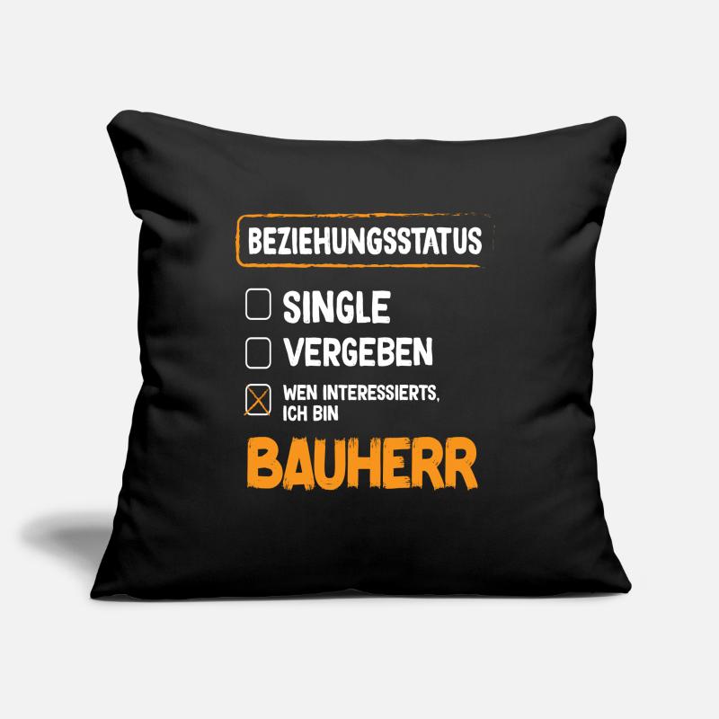 Constructeur Relation Statut Constructeur Constructeur Construction de maison Housse de coussin décorative 45 x 45 cm