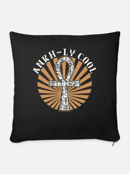 Ankh-ly cool - Sofakissenbezug 45 x 45 cm - Schwarz