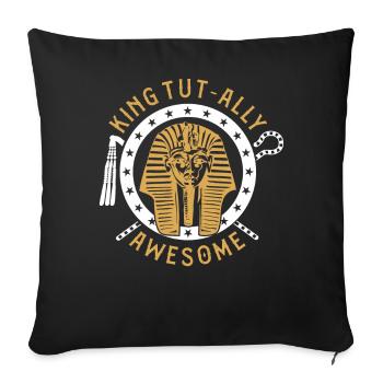 King Tut-ally génial - Housse de coussin décorative 45 x 45 cm - noir - Devant