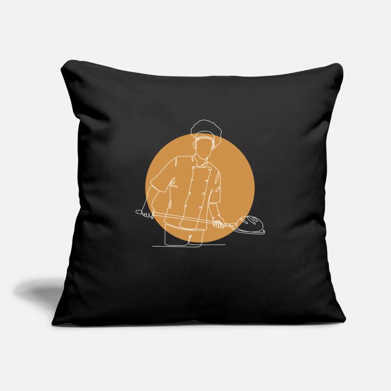 Lineart Bread Dough Bread Maker Bread Queen Bread Sofa pillowcase 17,3'' x 17,3'' (45 x 45 cm)