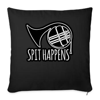 Cor - Housse de coussin décorative 45 x 45 cm - noir - Devant