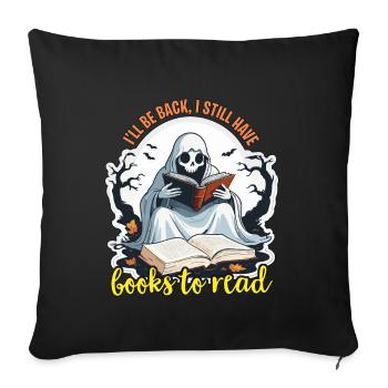 Book Editor I'll Be Back I Still Journalist Editor - Sofa pillowcase 17,3'' x 17,3'' (45 x 45 cm) - black - Front