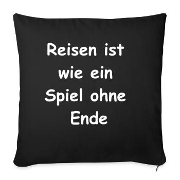World Tour Gift - Sofa pillowcase 17,3'' x 17,3'' (45 x 45 cm) - black - Front