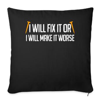DIY Dad Handyman Workshop Craftsman - Sofakissenbezug 45 x 45 cm - Schwarz - Vorne