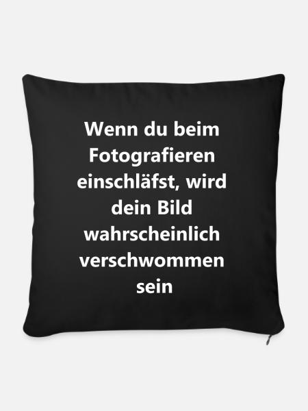Verschwommene Erinnerungen Geschenk - Sofakissenbezug 45 x 45 cm - Schwarz