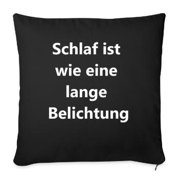 Sleepless in the Dark Gift - Sofa pillowcase 17,3'' x 17,3'' (45 x 45 cm) - black - Front