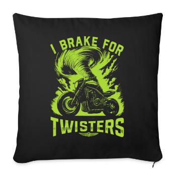 Hurricane Hunter Meteorology Tornado Chaser Outfit - Sofa pillowcase 17,3'' x 17,3'' (45 x 45 cm) - black - Front