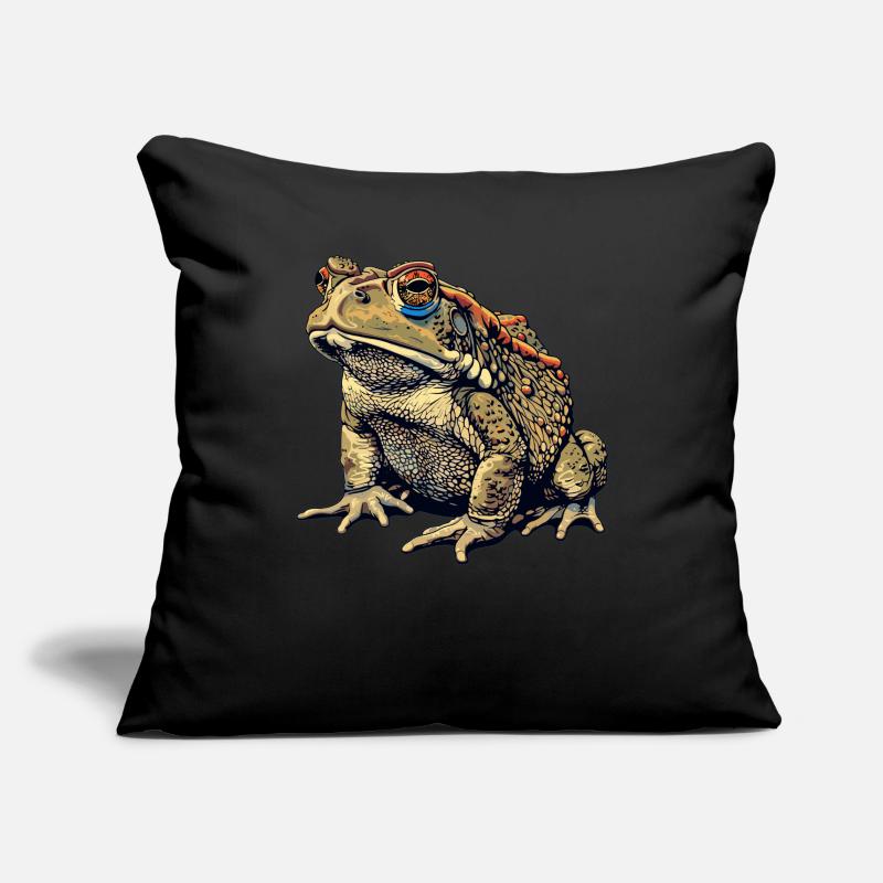 Crapaud crapaud crapaud Housse de coussin décorative 45 x 45 cm