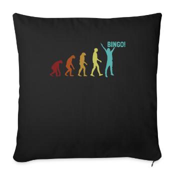 Bingo Evolution Professional Caller Daubers Bingo - Sofa pillowcase 17,3'' x 17,3'' (45 x 45 cm) - black - Front