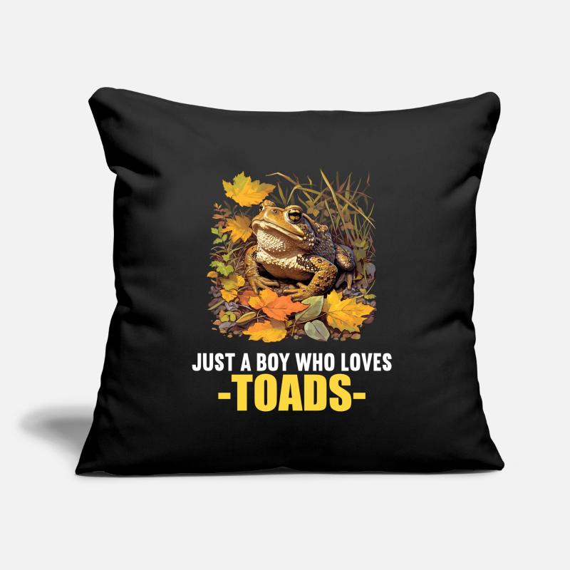 Crapaud crapaud crapaud Housse de coussin décorative 45 x 45 cm