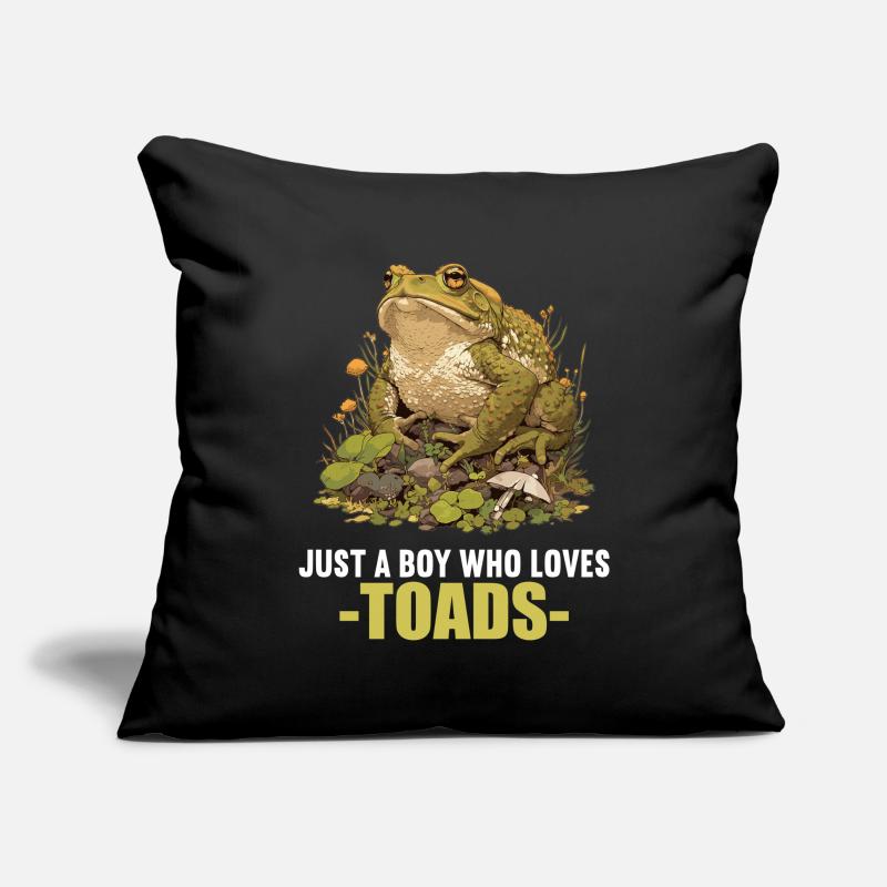 Crapaud crapaud crapaud Housse de coussin décorative 45 x 45 cm