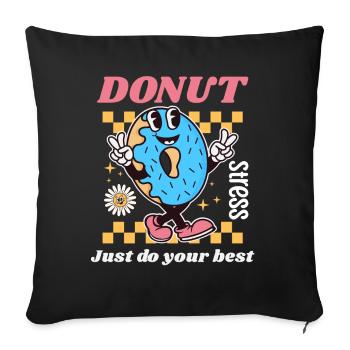 Groovy Testing Day School Outfits for All Classes - Sofa pillowcase 17,3'' x 17,3'' (45 x 45 cm) - black - Front