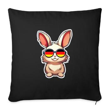 Hase Germany Football - Sofa pillowcase 17,3'' x 17,3'' (45 x 45 cm) - black - Front