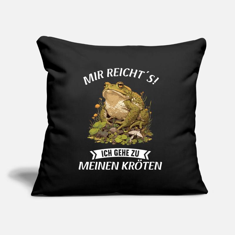 Crapaud crapaud crapaud Housse de coussin décorative 45 x 45 cm