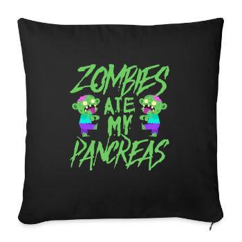Zombie Zombie Hunter Zombie Apocalypse Gift - Sofa pillowcase 17,3'' x 17,3'' (45 x 45 cm) - black - Front