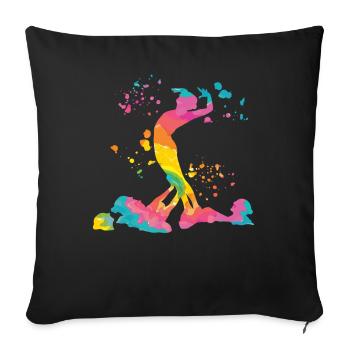 Artistic Swim Team Synchronschwimmen - Sofakissenbezug 45 x 45 cm - Schwarz - Vorne