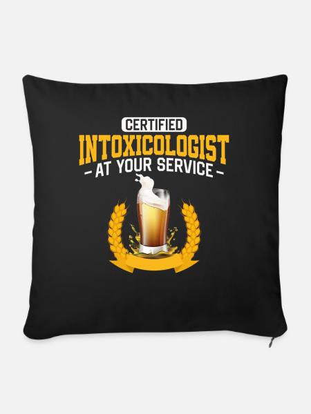 Bartender Mixologist Certified - Sofakissenbezug 45 x 45 cm - Schwarz