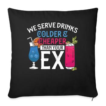 Bartender Mixologist We Serve - Sofakissenbezug 45 x 45 cm - Schwarz - Vorne