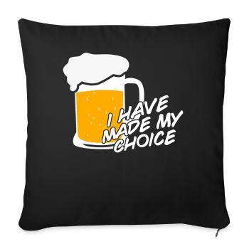Beer Home Brewery Brewing - Sofa pillowcase 17,3'' x 17,3'' (45 x 45 cm) - black - Front