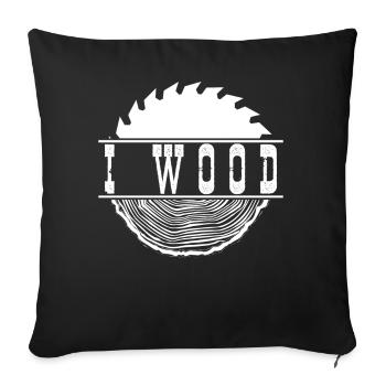 Wood Saw Furniture Workshop Woodworking - Sofakissenbezug 45 x 45 cm - Schwarz - Vorne