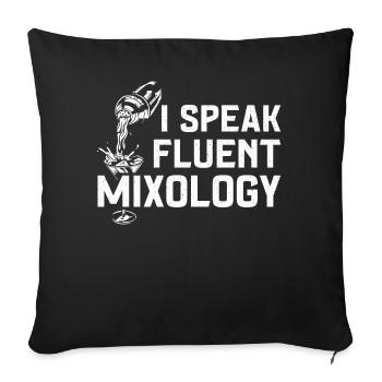 Bartender Mixologist I Speak - Sofa pillowcase 17,3'' x 17,3'' (45 x 45 cm) - black - Front