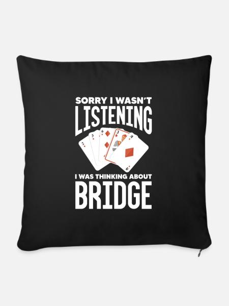 Bridge - Sofakissenbezug 45 x 45 cm - Schwarz