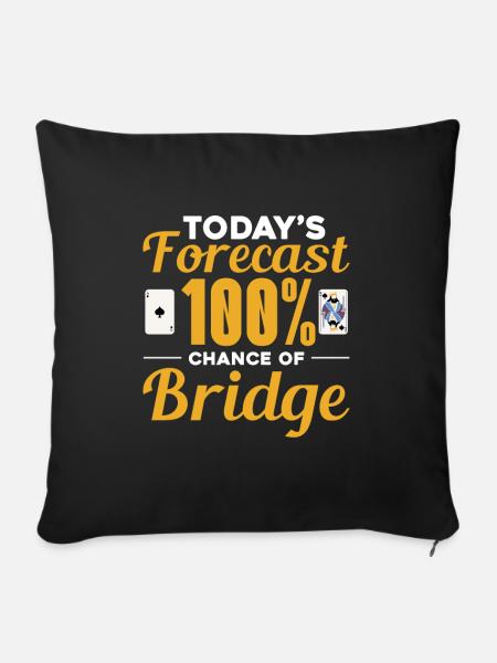 Bridge - Sofakissenbezug 45 x 45 cm - Schwarz