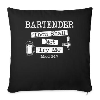 Bartender Mixologist Bartender - Sofa pillowcase 17,3'' x 17,3'' (45 x 45 cm) - black - Front