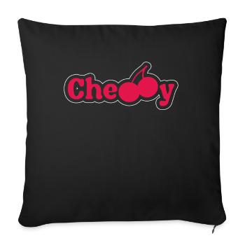 Cherry Cherry Tree Cherry Blossom Fruit Gift - Sofa pillowcase 17,3'' x 17,3'' (45 x 45 cm) - black - Front