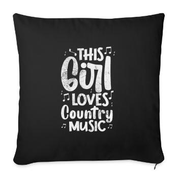 Country - Sofakissenbezug 45 x 45 cm - Schwarz - Vorne