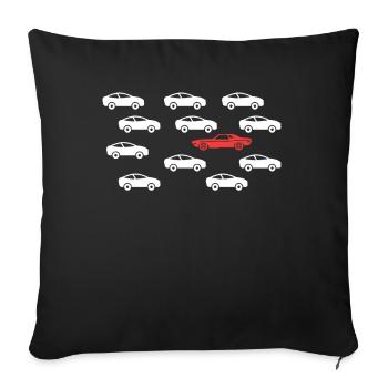 Against the tide Individuality and style - Sofa pillowcase 17,3'' x 17,3'' (45 x 45 cm) - black - Front