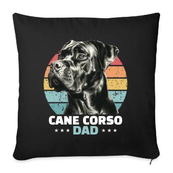 Cane Corso Dad - Sofakissenbezug 45 x 45 cm - Schwarz - Vorne