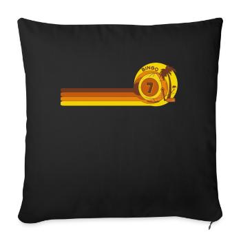 Bingo Player Bingo Game Bingo Game Vintage - Sofa pillowcase 17,3'' x 17,3'' (45 x 45 cm) - black - Front