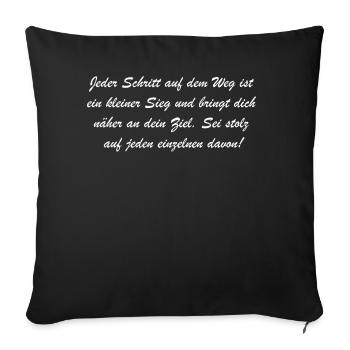 Superhero Walker - Sofa pillowcase 17,3'' x 17,3'' (45 x 45 cm) - black - Front