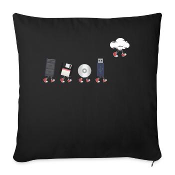 IT Geek, PC Accessories Storage Devices Evolution - Sofa pillowcase 17,3'' x 17,3'' (45 x 45 cm) - black - Front