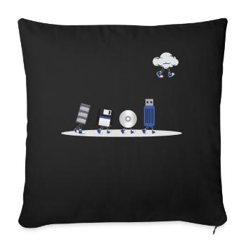 IT Geek, Accessoires PC Périphériques de stockage Evolution - Housse de coussin décorative 45 x 45 cm - noir - Devant
