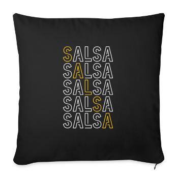 Salsa Dancing Cuba Dance Latino Dance Class Gift - Sofa pillowcase 17,3'' x 17,3'' (45 x 45 cm) - black - Front