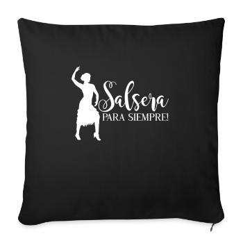Salsa Dancing Cuba Dance Latino Dance Class Gift - Sofa pillowcase 17,3'' x 17,3'' (45 x 45 cm) - black - Front